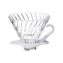 Hario V60 Glass Coffee Dripper in White